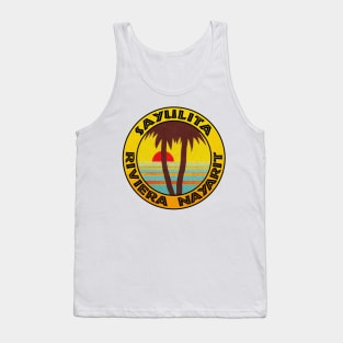 Surfing Sayulita Mexico Vintage Surf Riviera Nayarit Tank Top